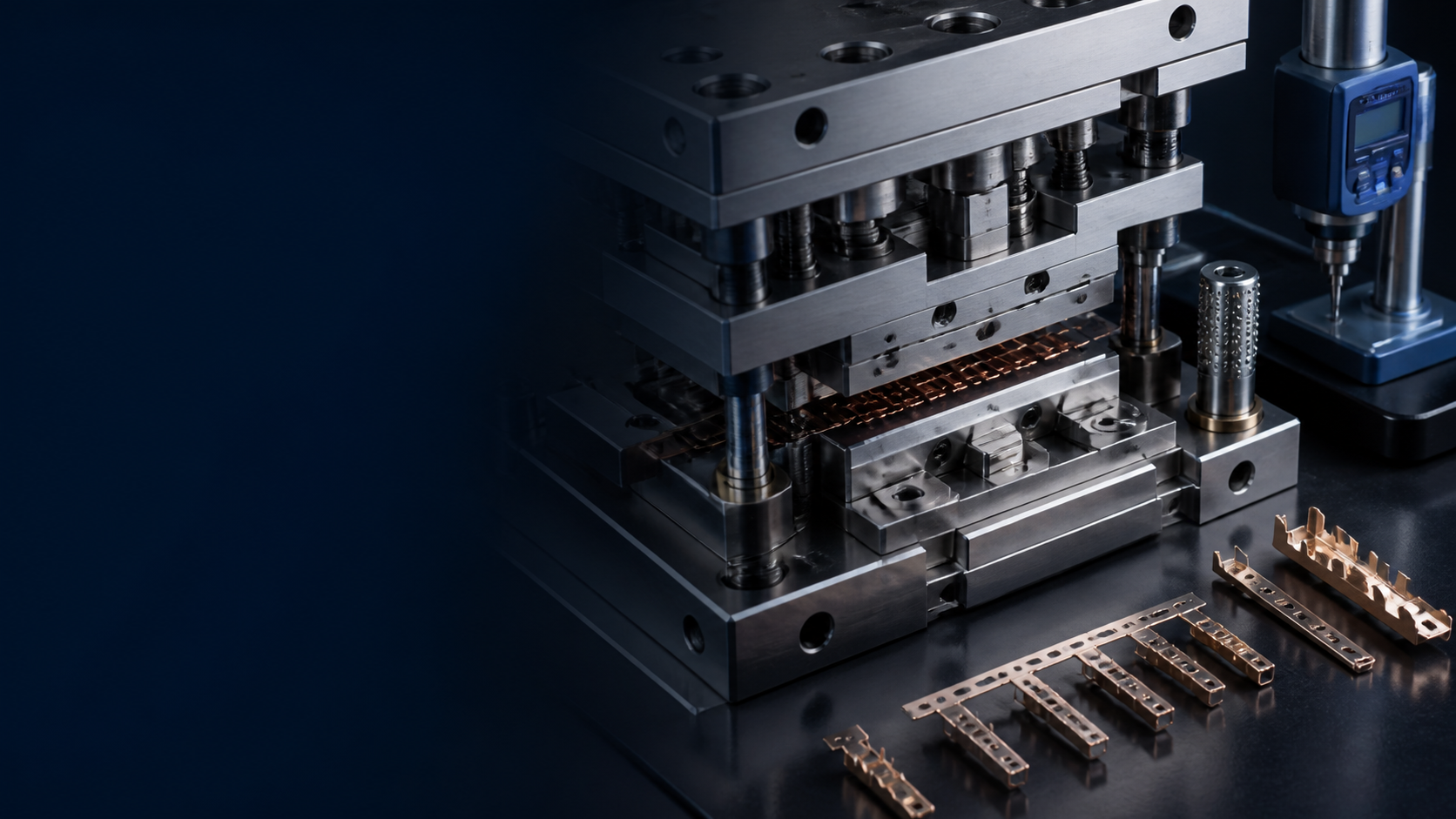 Precision tooling and stamped connector parts